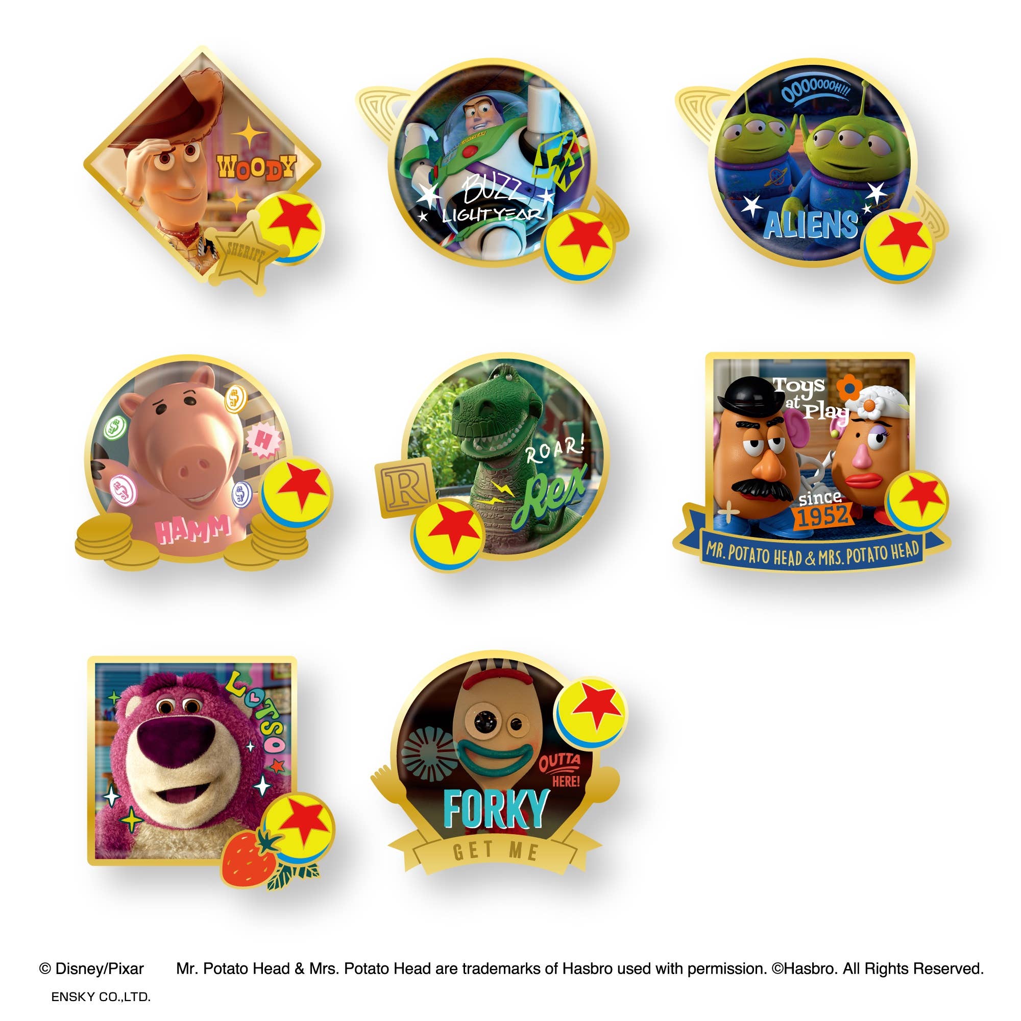 Toy Story Pins Collection 1Box (8pcs)