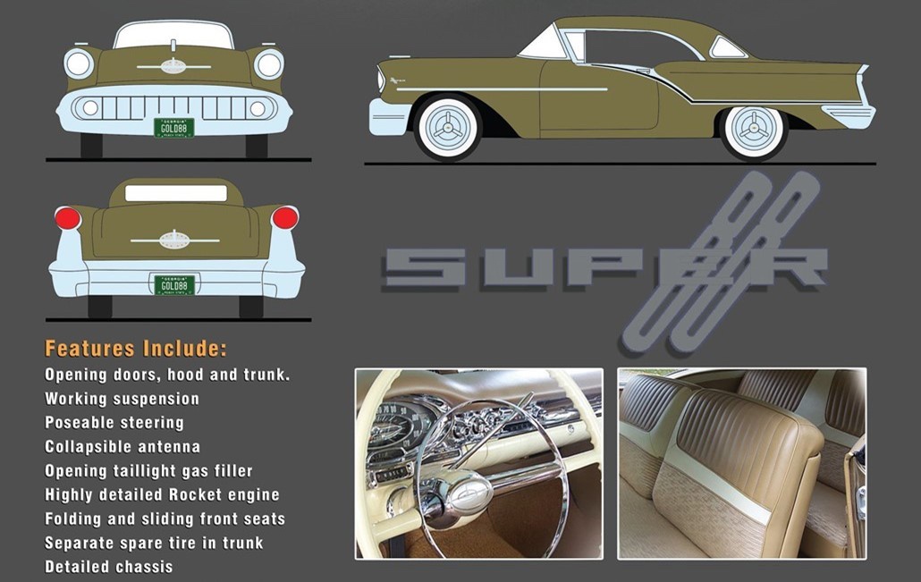 ACME 1957 Oldsmobile Super 88 Gold Mist | HLJ.com