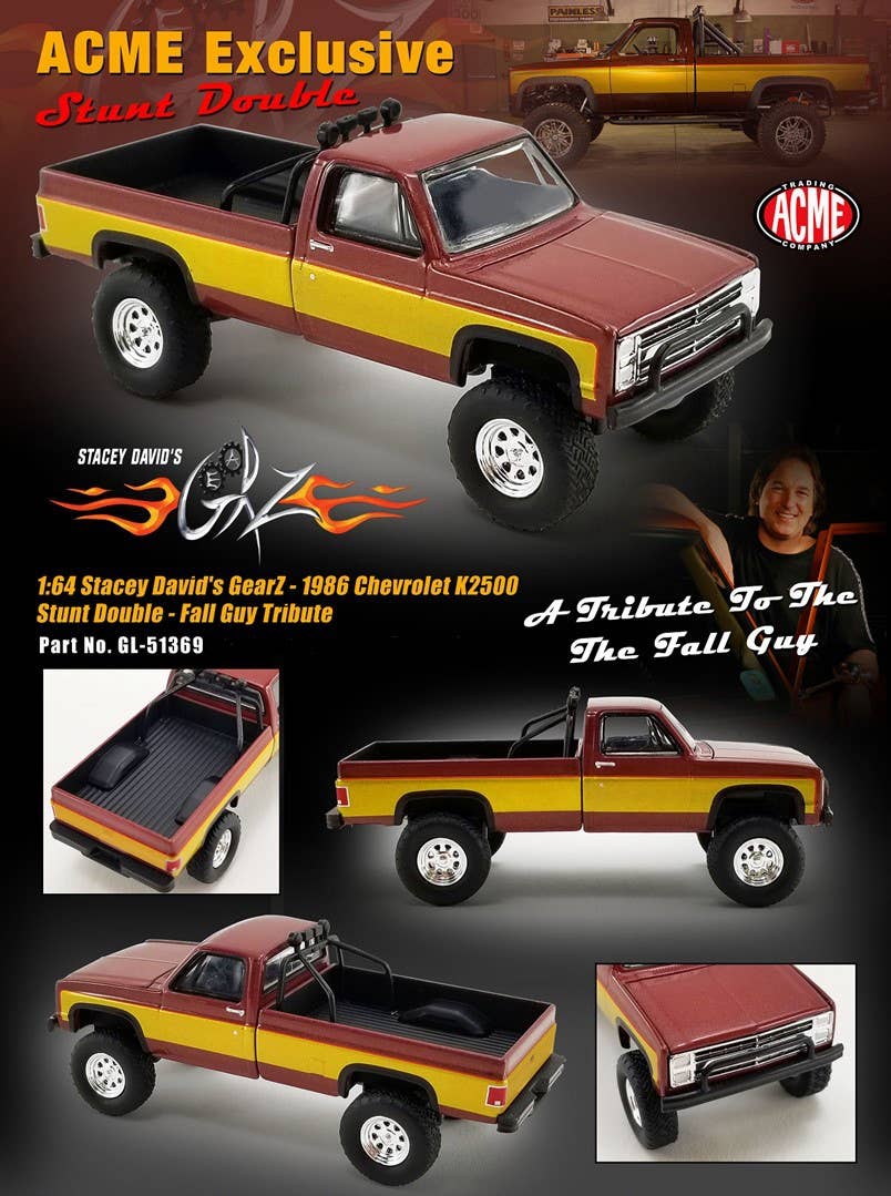 ACME 1:64 CHEVROLET K20 STUNT DOUBLE 1986