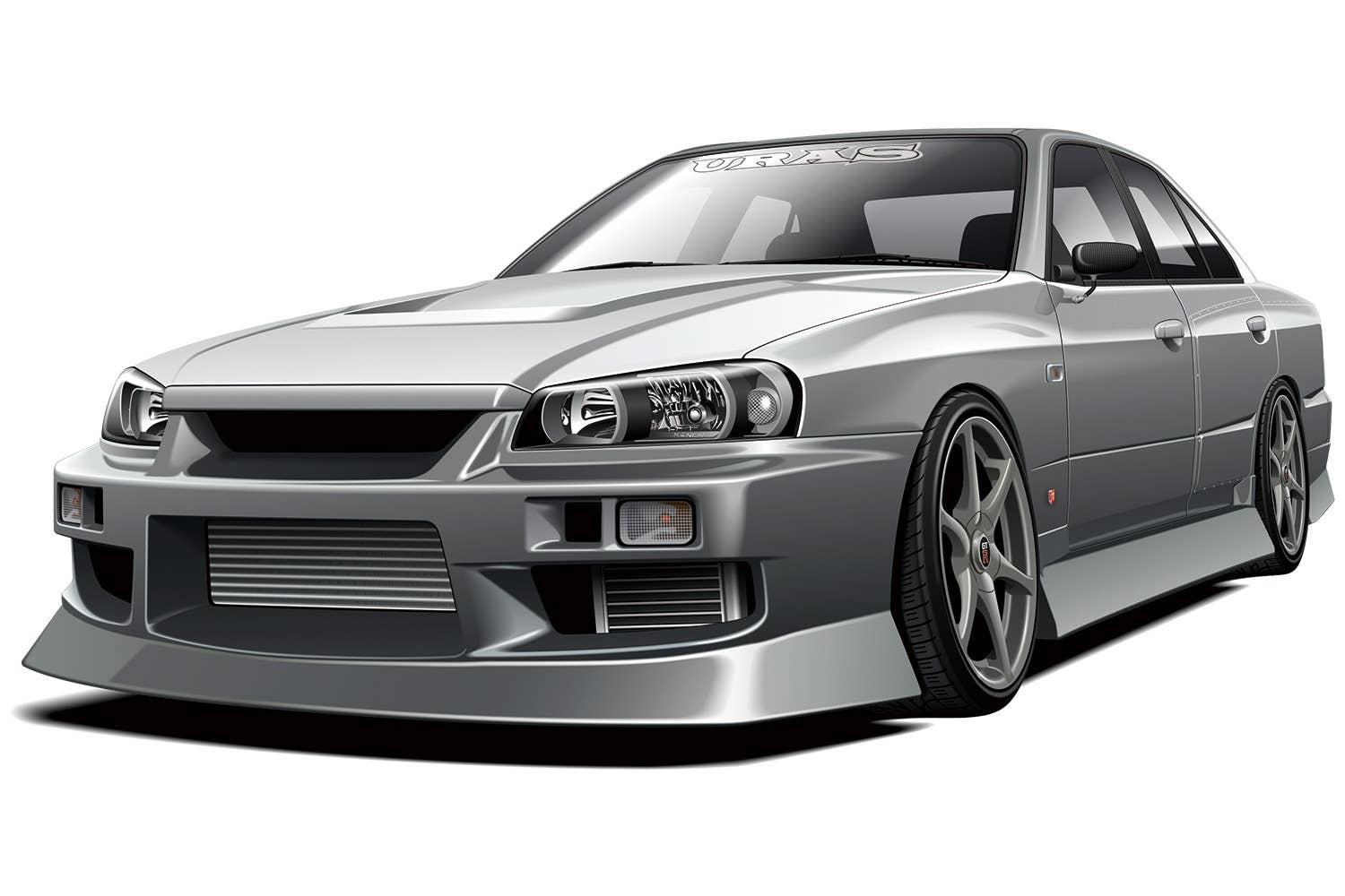 Nissan URAS Skyline ER34 25GT-T by Mortal 1/64 | UNBOXING
