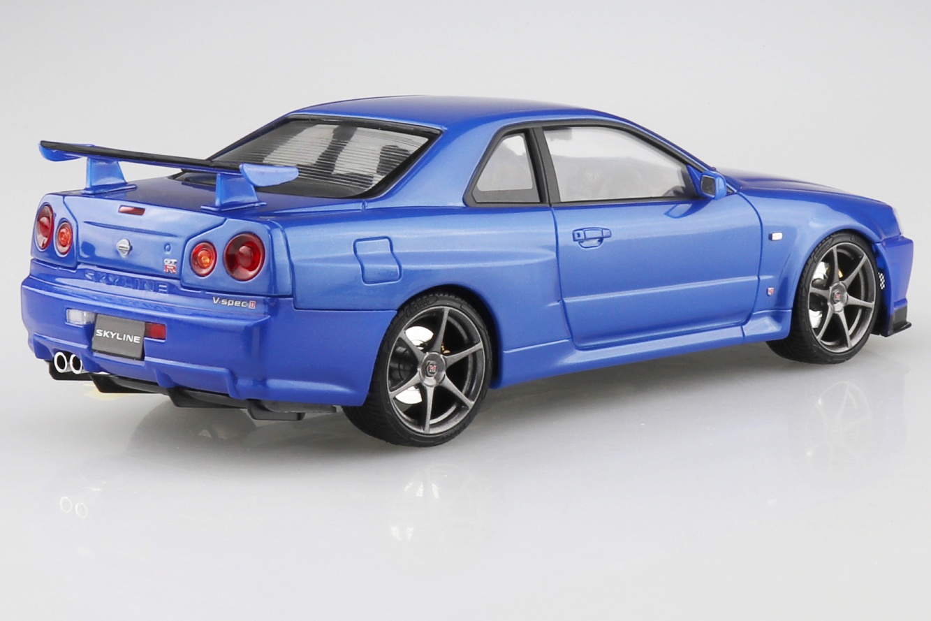 1/24 Nissan BNR34 Skyline GT-R V Spec II '00 Bayside Blue