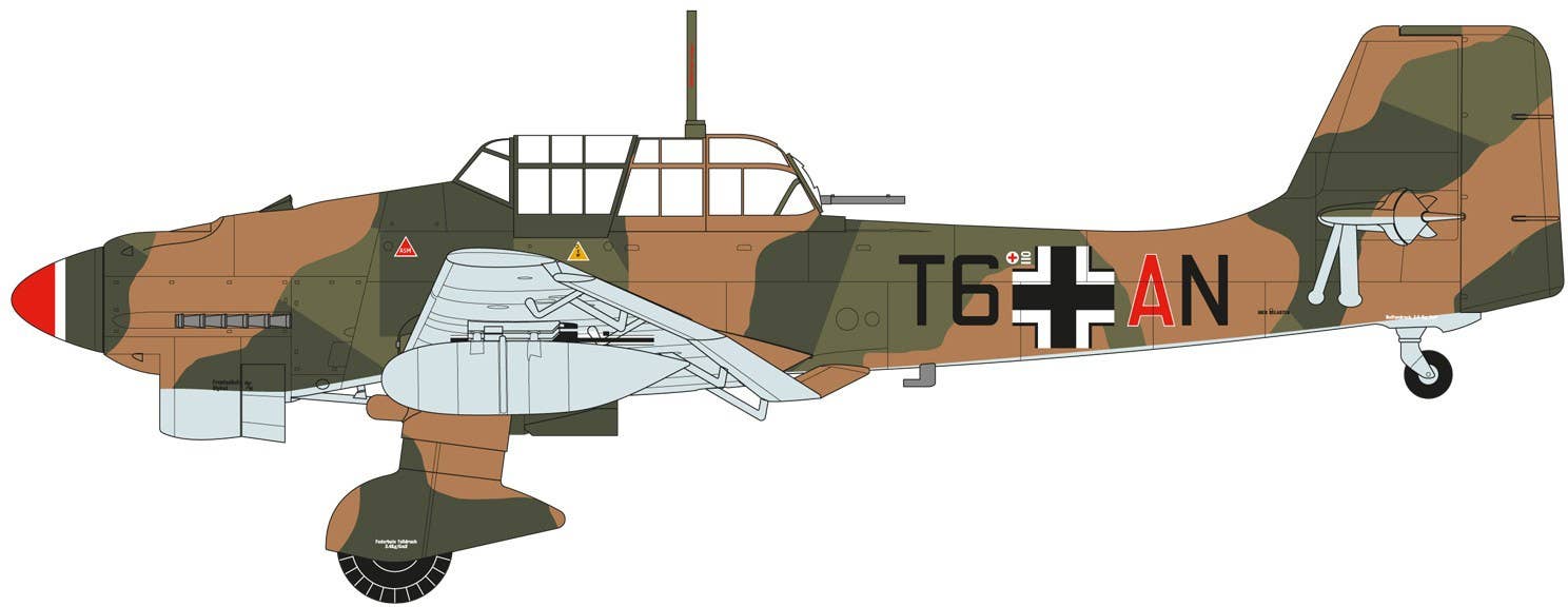 Maquette Junkers JU87B-2/R-2 Stuka 1/48 - Avion Bombardier WWII
