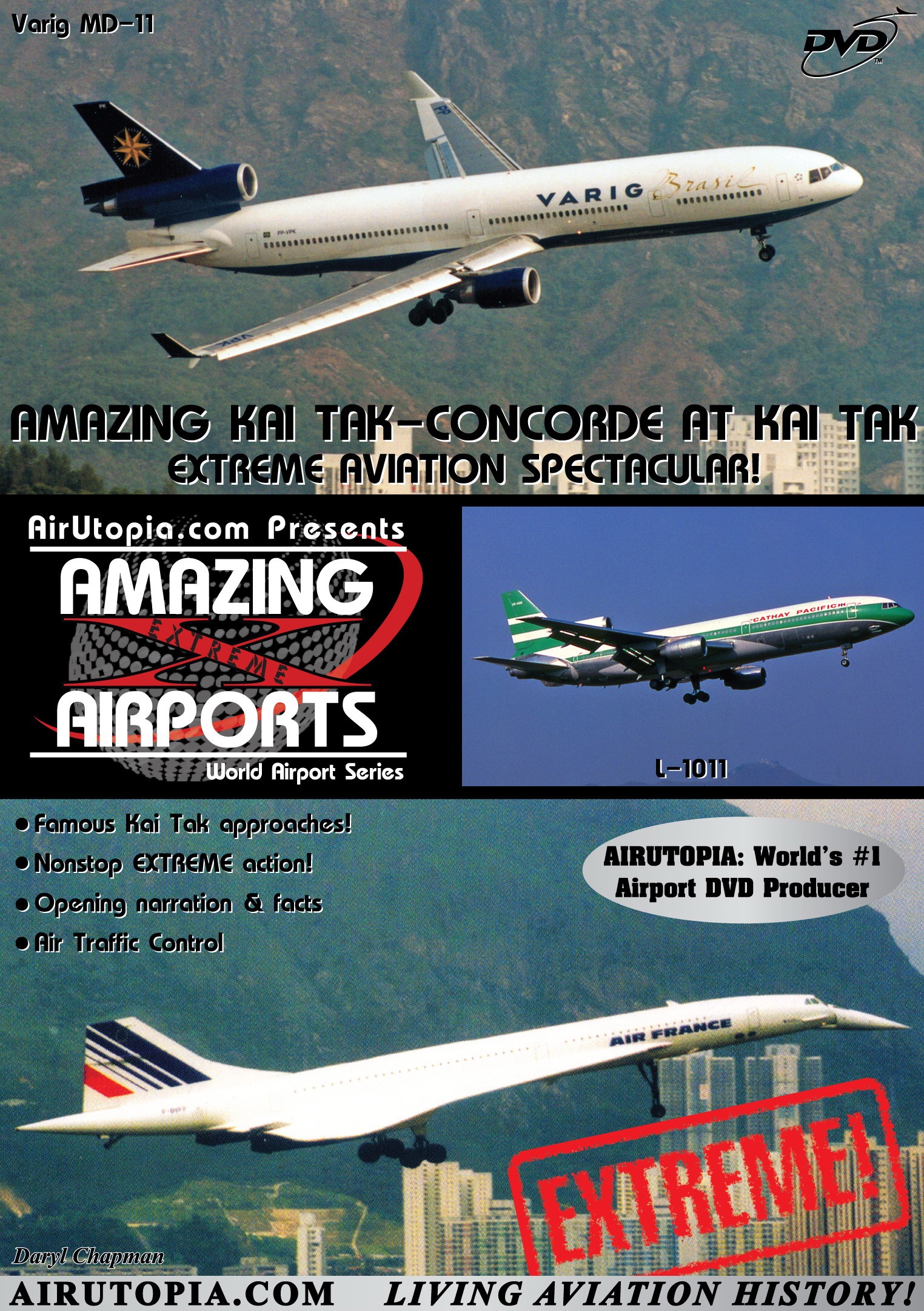 Hong Kong Kai Tak Airport Concorde 1994-1995 DVD