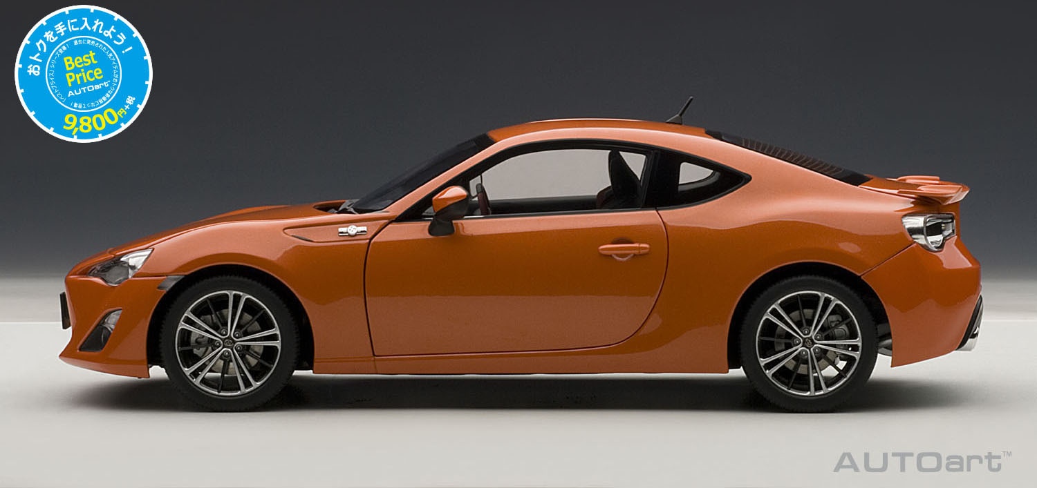 楽天市場】TOYOTA特注 1/18 トヨタ GT 86 (オレンジ) 2012