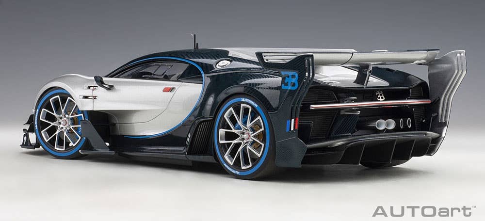 Bugatti Vision Gran Turismo (Metallic Silver & Blue Carbon) | HLJ.com