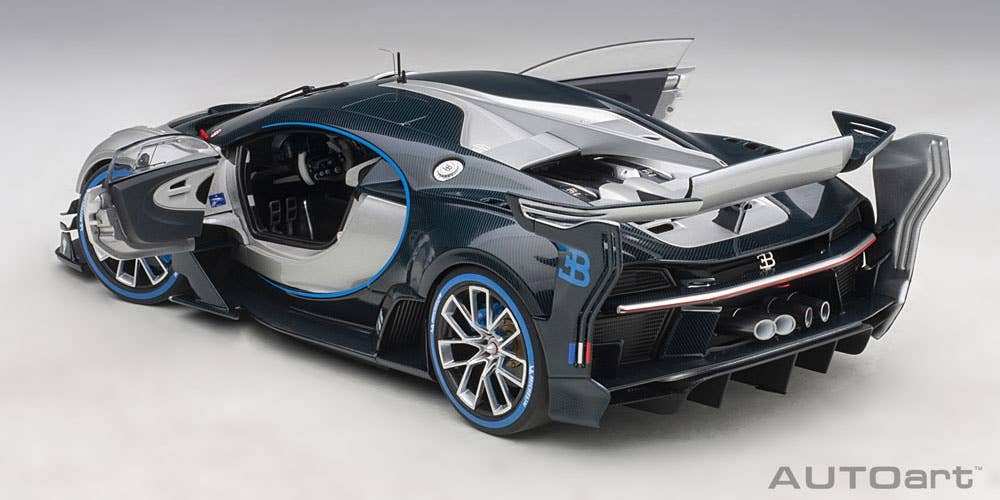 Bugatti Vision Gran Turismo (Metallic Silver & Blue Carbon) | HLJ.com