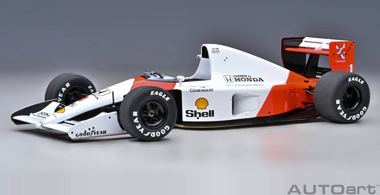 ミニカー　1/43 McLaren MP 4/6 HONDA V12 1991 Shell #2(ホワイト×レッド) 「McLaren COLLECTION」 [530914302] s-l400.jpg