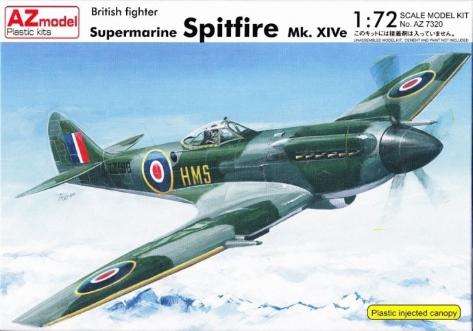 Premium Hobbies Spitfire Mk. XIV C 1:72 Plastic Model Airplane Kit 132V