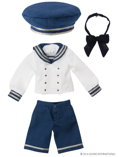 Pure Neemo XS Gymnasium Sailor Suit Set II Blue x Off-White