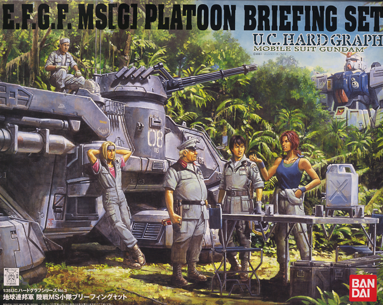Platoon Briefing Set Gundam GUNPLA UCHG Hard Graph 1/35 BANDAI E.F.G.F G MS 