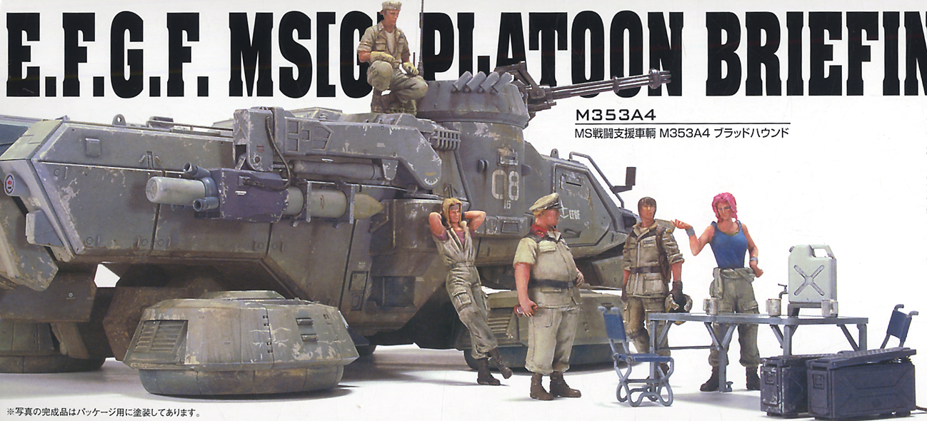 Bandai EFGF MS Platoon Briefing Set 1/35 UC Hard Graph Japan Best for Game for sale online 
