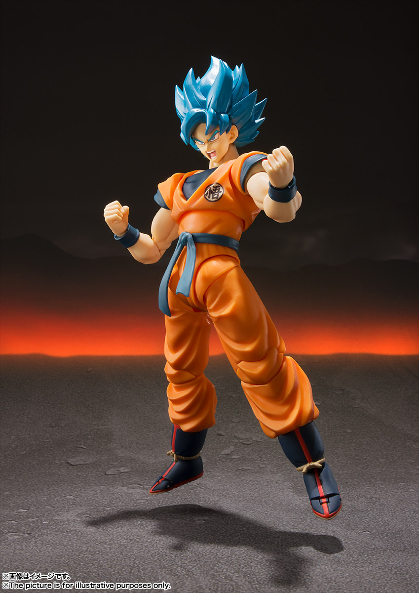 Figurine Super Saiyan God Son Goku Blue 14cm Dragon Ball S.H Figuarts