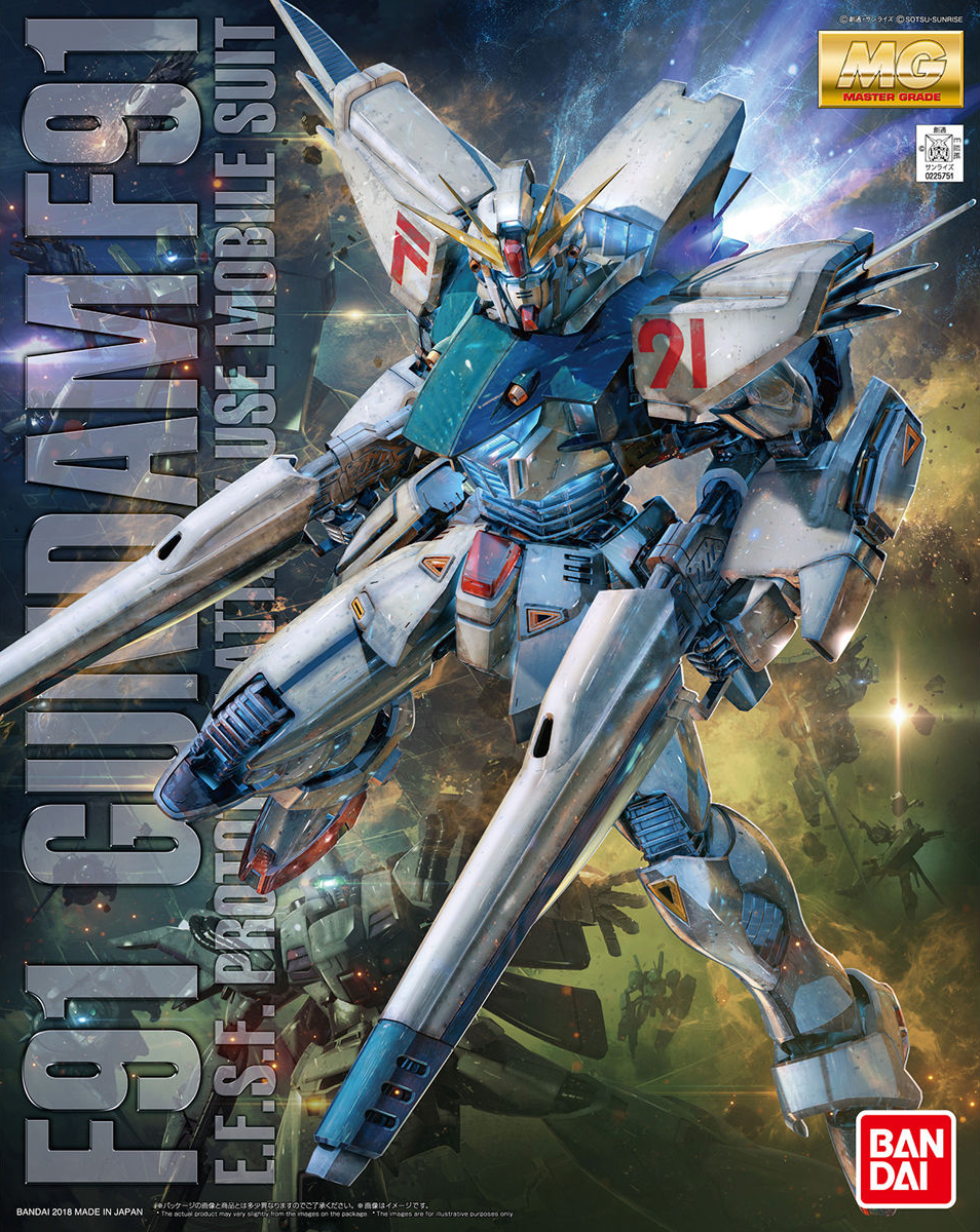 P-Bandai MG 1/100 F91 Gundam Ver 2.0 Clean Colour Models Bandai Hobby 