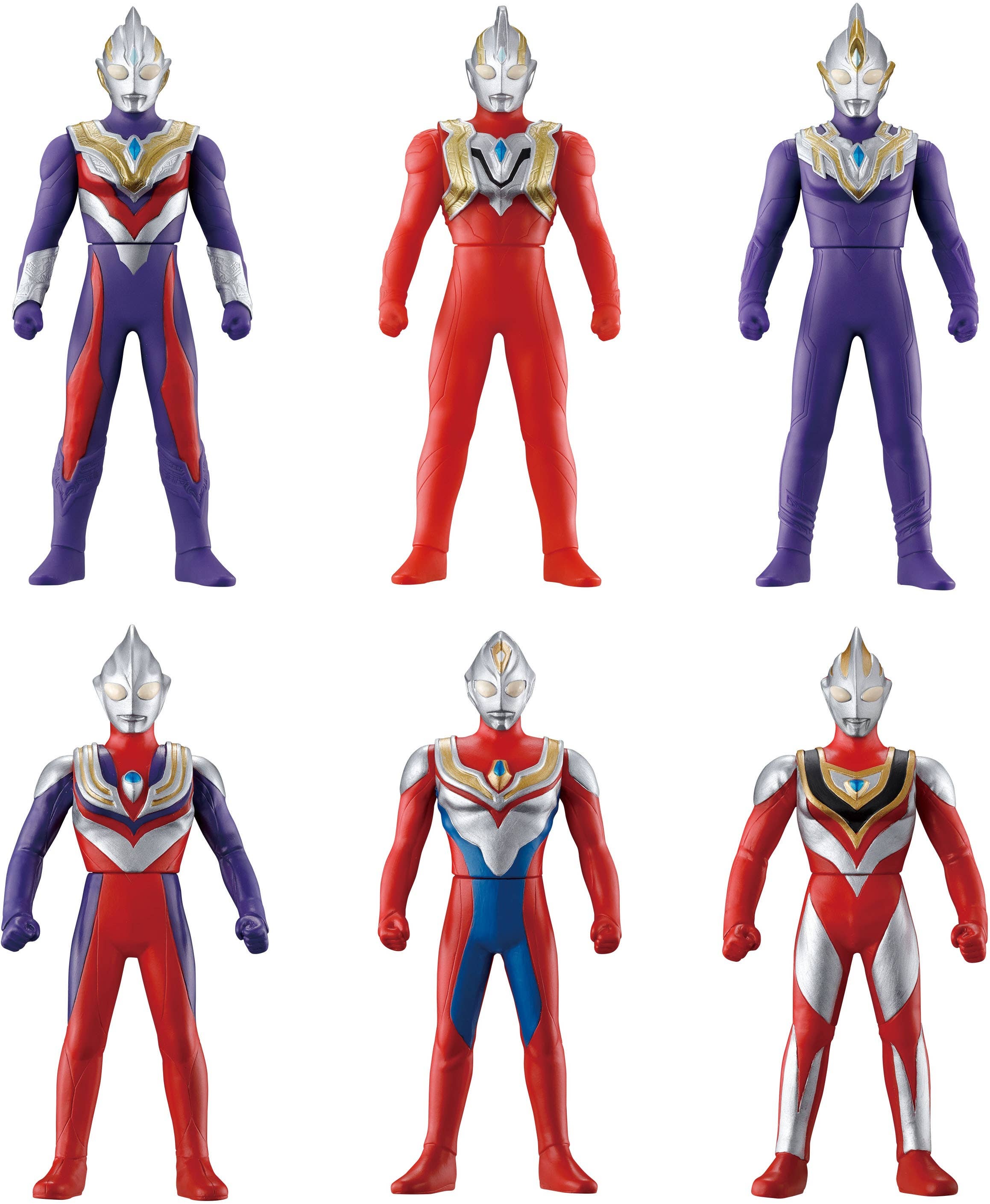 Soft Vinyl Hero Ultraman Trigger & Ultra Heroes: 1Box (10pcs