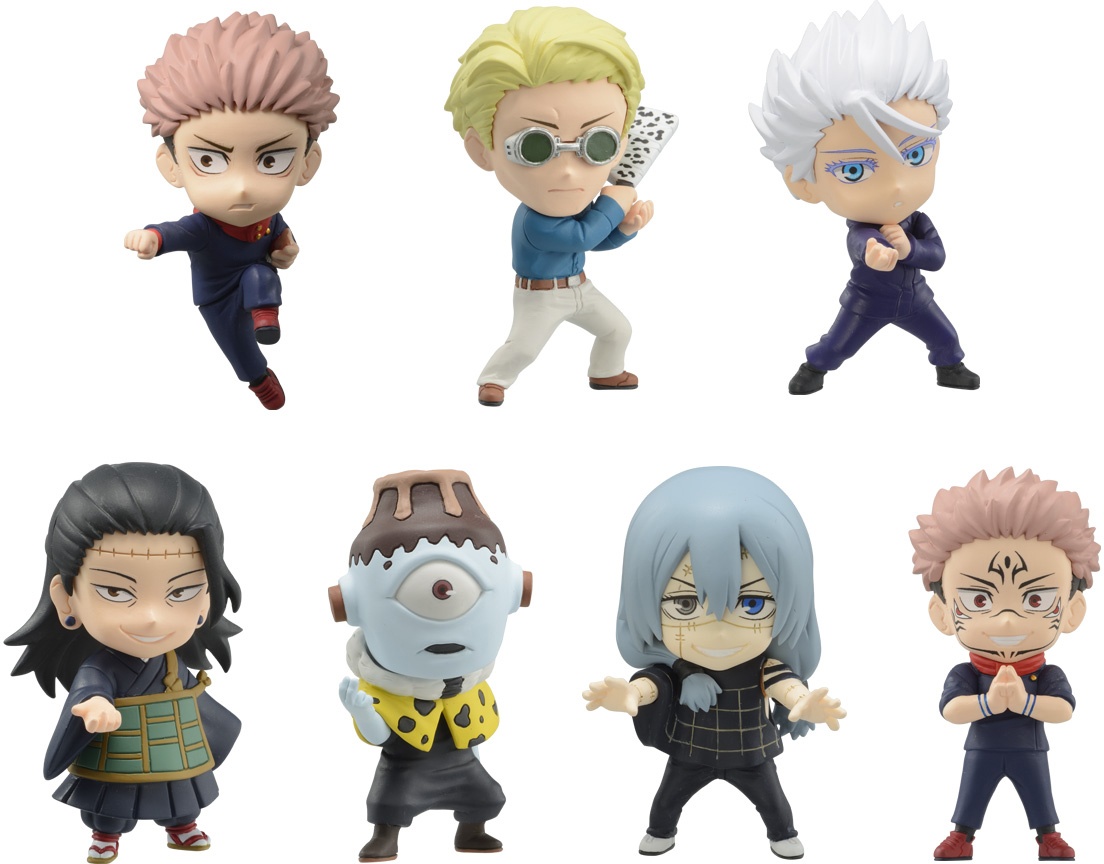 Bandai jujutsu kaisen. Годжо магическая битва фигурка. Магическая битва фигурки Чиби.