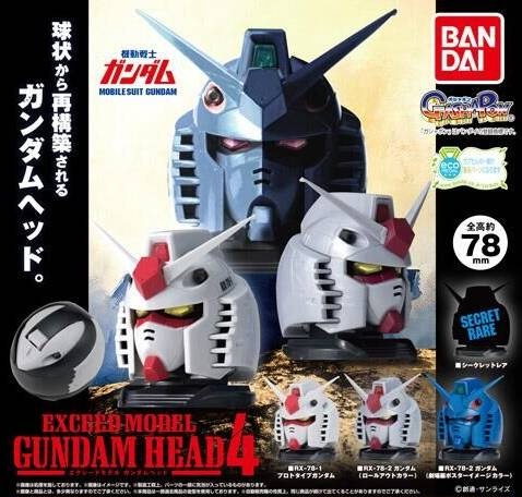 Bandai Gundam Head Exceed Figure RX-78-3 G-3 