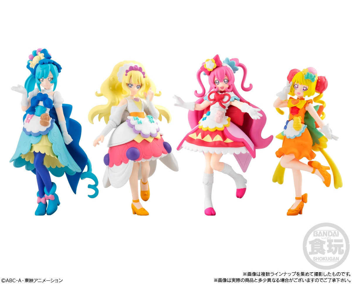 Japan anime Delicious party Precure Pretty Cure swing figure strap set of 3