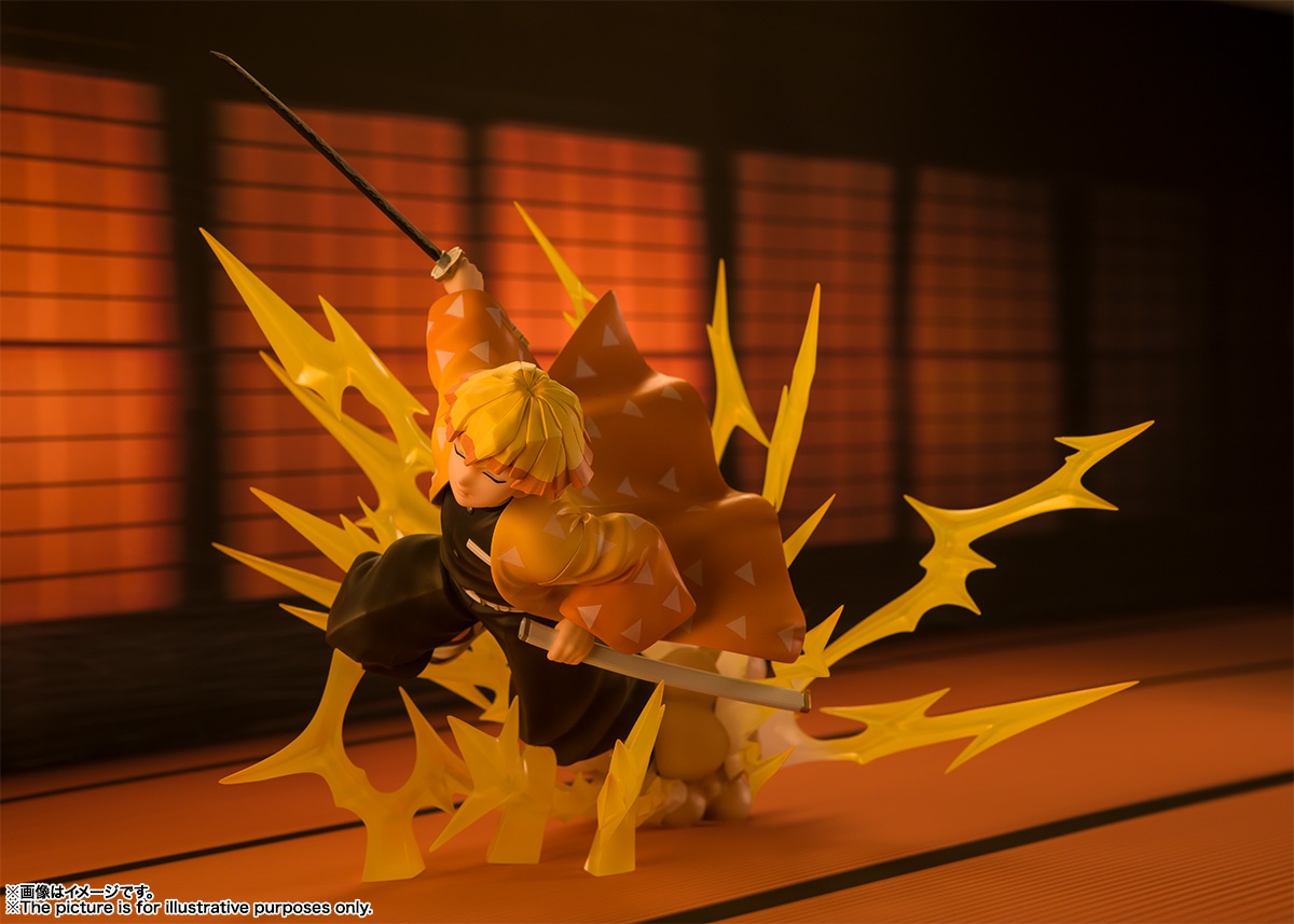 Figuarts ZERO Demon Slayer Zenitsu Agatsuma Thunder Breathing PVC Figure Statue 