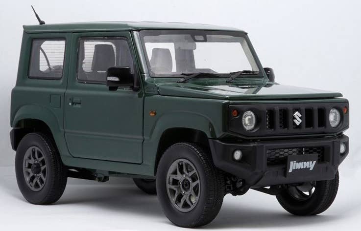 ミニカー　1/18 スズキ ジムニー JB64 ZZC RHD Japan Special 660cc Engine(ジャングルグリーン) [18B0002] Suzuki Jimny (JB64) Jungle Green (ZZC) RHD Japan Special
