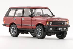 Modèle Réduit Voiture Land Rover Range Rover Classic 1970 Bleu - Échelle 1/34-1/39, Environ 11 Cm, Portes Ouvrantes, En Métal Et Plastique