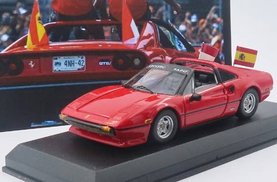 Rio 9848P Ferrari 308 GTS Gilles Villeneuve - Figurine Voiture 1/43 Prévente