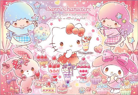 Jigsaw Puzzle: Sanrio Characters Matching Corde 300pcs (38 x 26cm)