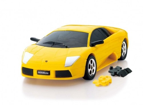 Jigsaw Puzzle 3D Lamborghini : Murcielago : Yellow 64pcs