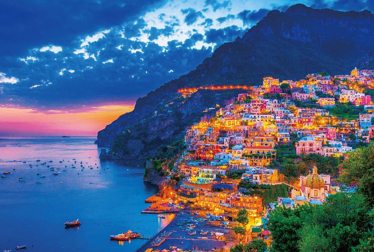 Jigsaw Puzzle: Amalfi Coast at dusk 1000P (72 x 49cm) | HLJ.com