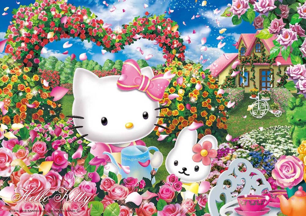 Jigsaw Puzzle: Hello Kitty Hello Kitty's Rose Garden 108pcs (25.7