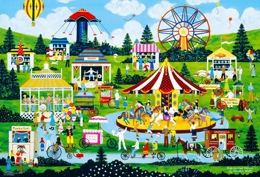 Jane Wooster Scott Bustling Amusement Park 1000pcs 72 x 49cm | HLJ.com