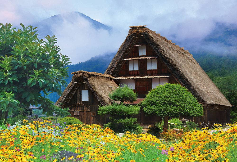 1000 piece jigsaw puzzle snow fall Shirakawago 49x72cm ‎31-490 Glow in the Dark 4977524314905