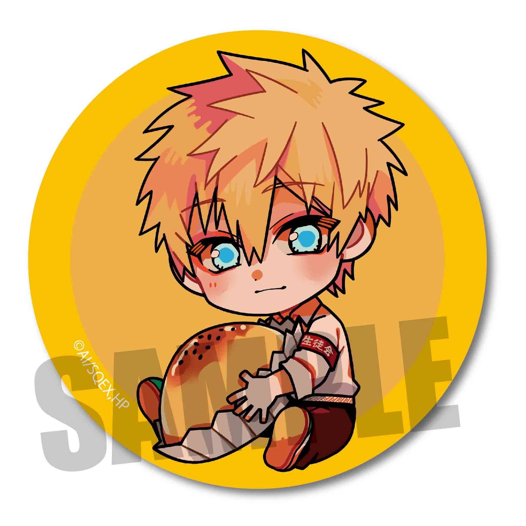 Gyugyutto Can Badge Favorite Food Ver. ToiletBound Hanakokun Teru Minamoto