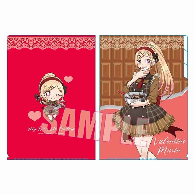 My Dress-Up Darling Clear File 3 Pocket /Marin Kitagawa (Valentine
