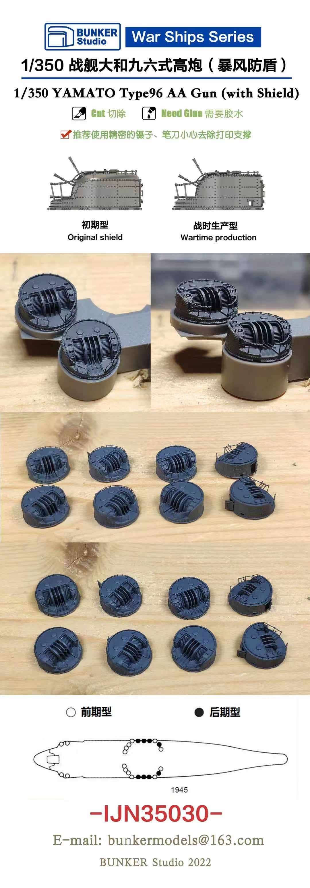 Type96 25mm Triple AA Guns (YAMATO) | HLJ.com