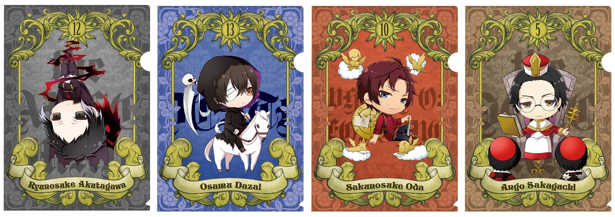 Bungo Stray Dogs: Tarot Motif A4 Clear File 4pcs Set Akutagawa, Dazai (The  Dark Age), Odas, Sakaguchi | HLJ.com