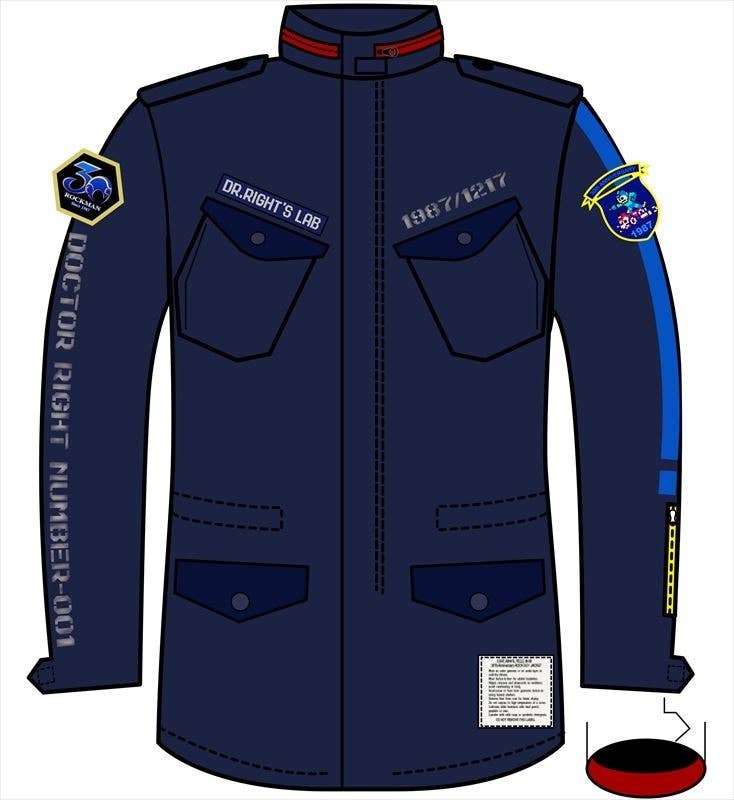 Mega Man Racing Jacket Mega Man 30th Anniversary Jacket M-65(Megaman Rockman GO) Model (Size ...
