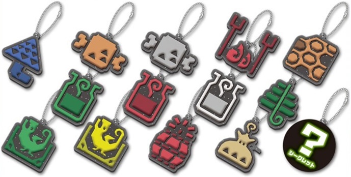 Monster Hunter: World Item Icon Rubber Mascot Collection