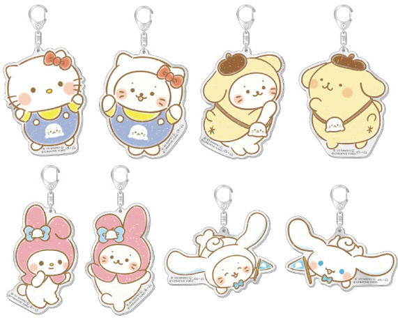 Hello Kitty - Show By Rock!! - Pompompurin - Retoree - Acrylic Keychain -  Keyholder (Sanrio)