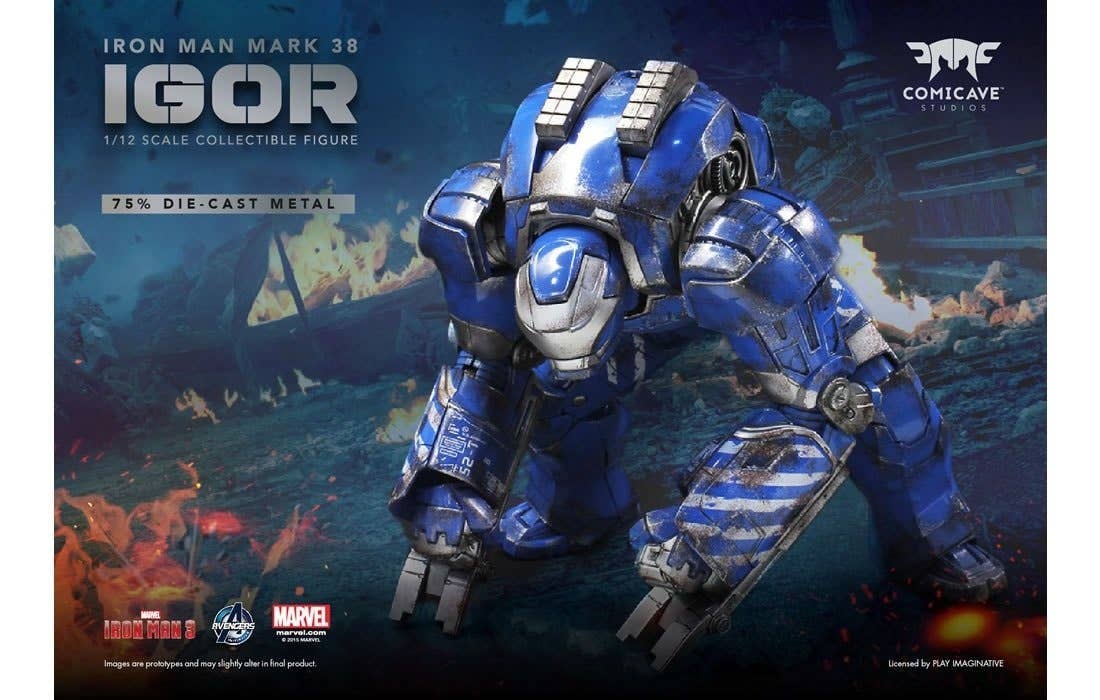 Comicave 1/12 アイアンマン マーク38 イゴール Collectible Spot - Comicave Studios Iron Man 3 Mark XXXVIII