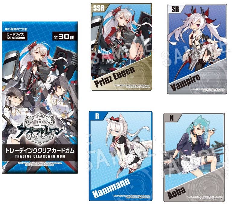 Azur Lane Trading Clear Card Gum 1Box 20pcs
