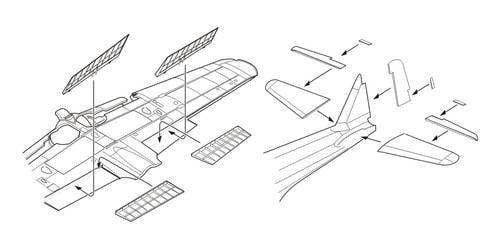 Kit Détaillage Volets Pour A6M5 Zero 1/72 CMK - Pour Maquette Tamiya