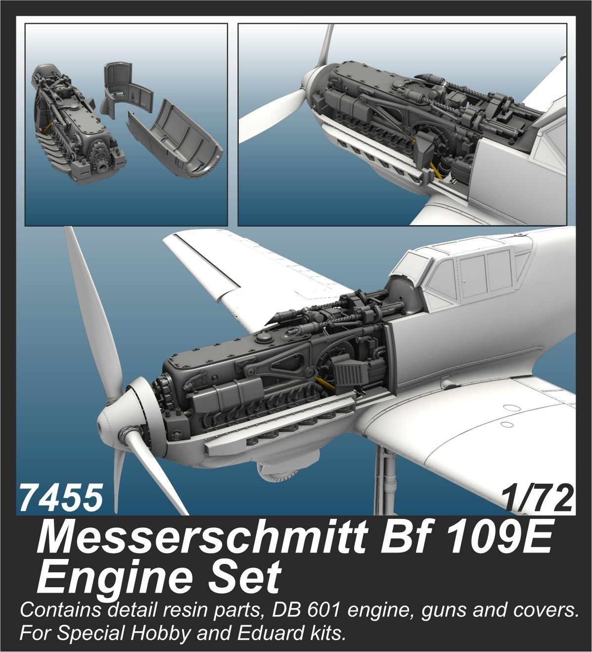 all kits Pavla U72020 1/72 Resin upgrade set Messerschmitt Bf 109G/Bf 109K 