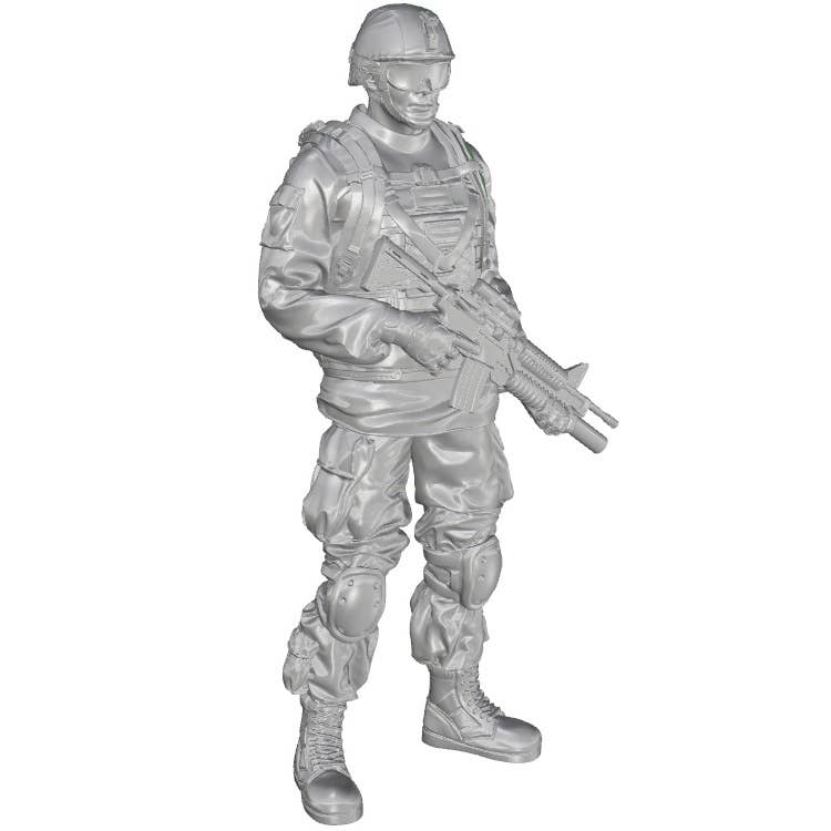 Commanding Officer (Standing) US Army Infantry Squad 2nd Division