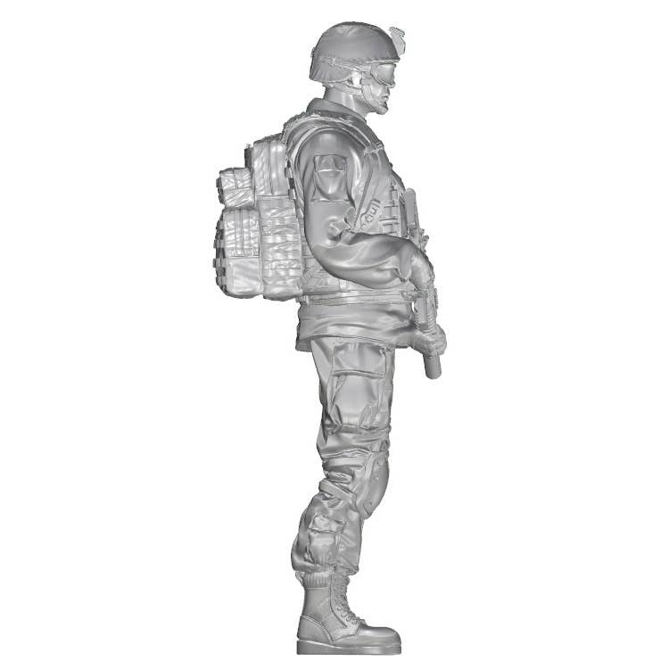 Commanding Officer (Standing) US Army Infantry Squad 2nd Division