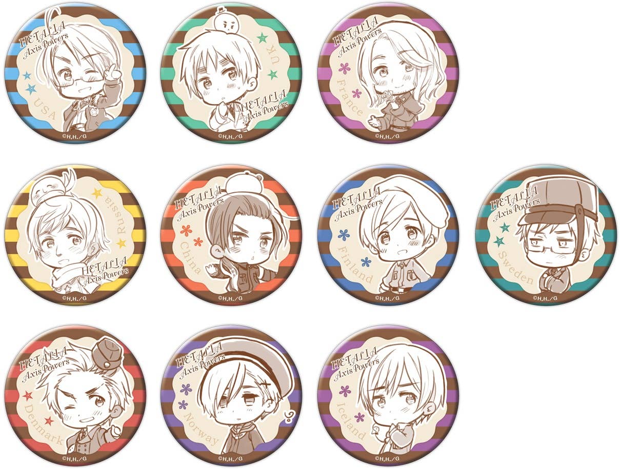 Hetalia Axis Powers: Trading Can Badge The Second Vol.2: 1Box