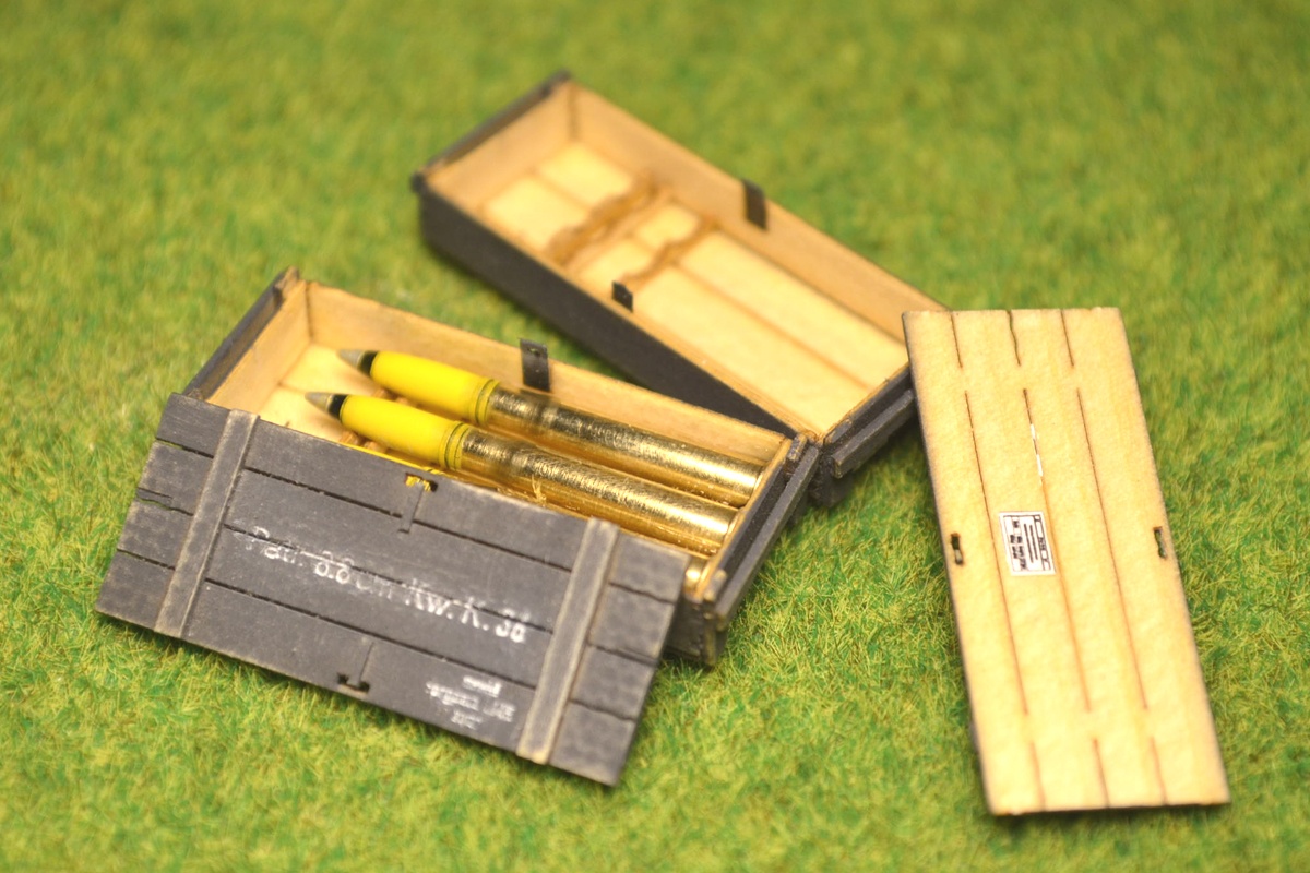 Ammunition Wooden Box of 56 Caliber 8.8cm KWK 36 Tank Shells