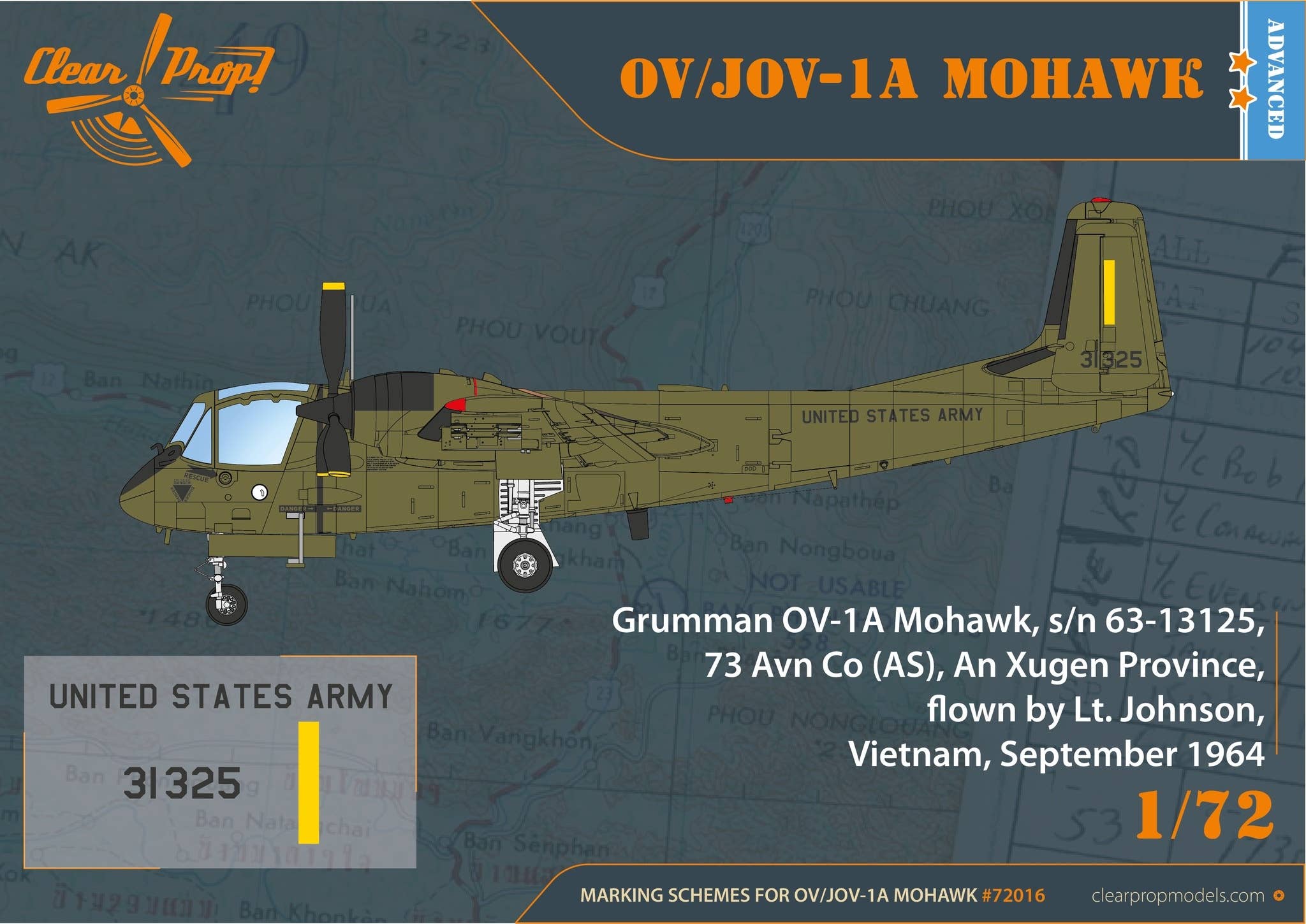 プラモデル　1/72 OV-1A/JOV-1A モホーク [CPU72016] OV-1A / JOV-1A Mohawk | HLJ.com