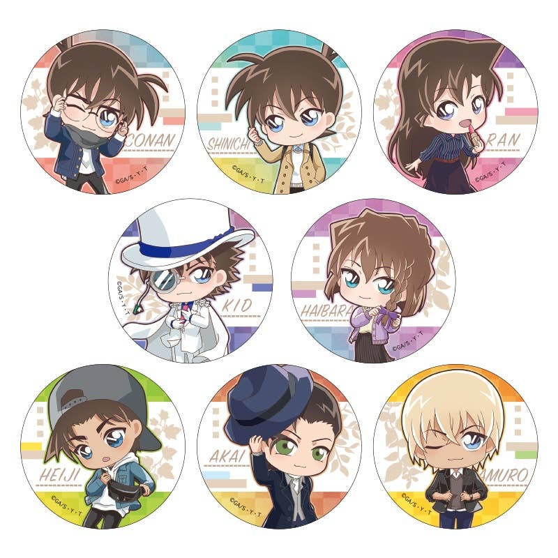 Detective Conan: Style Series Trading Can Badge 1Box 8pcs