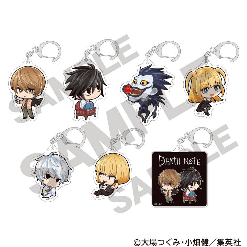 Death Note: Trading Acrylic Key Chain 1Box 7Pcs | HLJ.com
