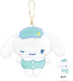 Sanrio Characters Munyatto Plush Keychain Cinnamoroll Munyatto